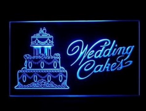 Wedding Cakes Shop LED Neon Sign